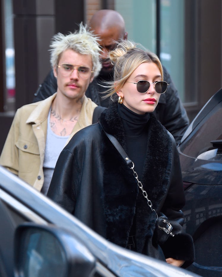 Justin and Hailey Bieber take a stroll.