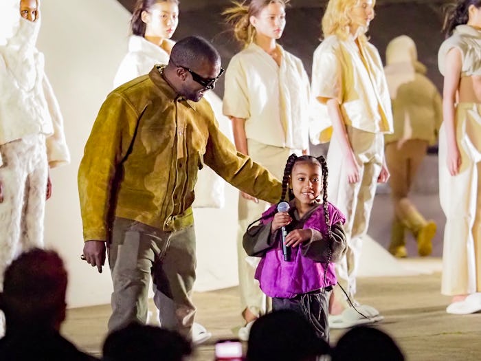 North West rapped onstage at Paris Fashion Week