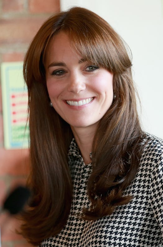 kate middleton mid-length hair with bangs