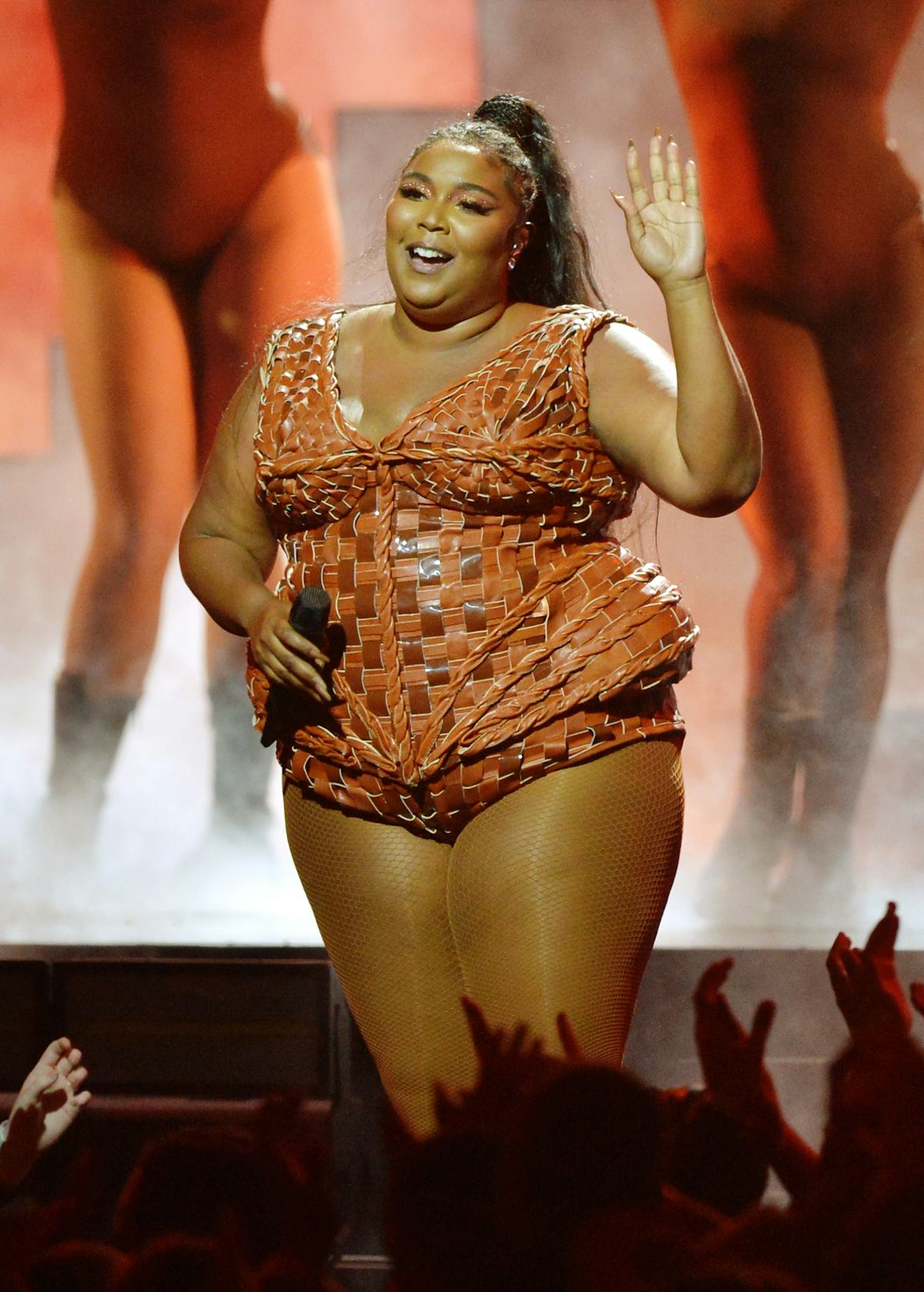Lizzo performs live.