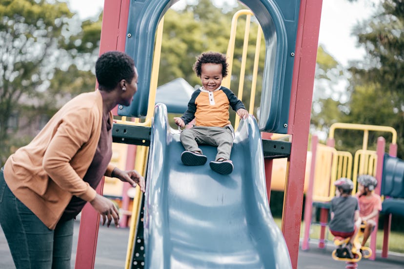 As long as your toddler is supervised, slides are totally safe, experts say.
