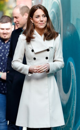 Kate Middleton re-wore her white Reiss coat for her 2020 Ireland tour