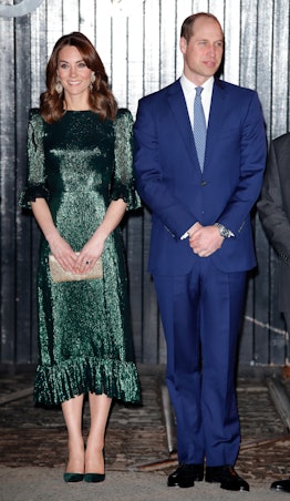 Kate Middleton chose an emerald The Vampire's Wife dress for her first night in Ireland