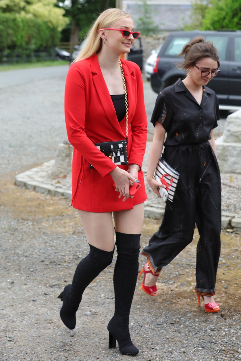 Kit Harington wedding: Sophie Turner wows in thigh-skimming dress