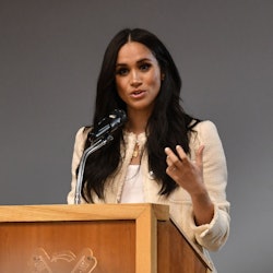 Meghan Markle wore a good luck charm necklace for International Women's Day