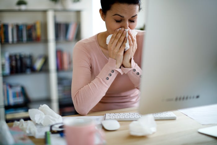 A new survey has found that nearly half of Americans go to work sick, sparking a renewed fight for p...