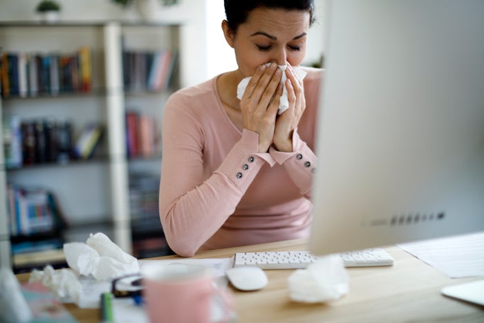 A new survey has found that nearly half of Americans go to work sick, sparking a renewed fight for p...