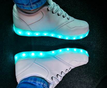 Light-up shoes are fun for kids, but they must be properly disposed of instead of thrown in the tras...