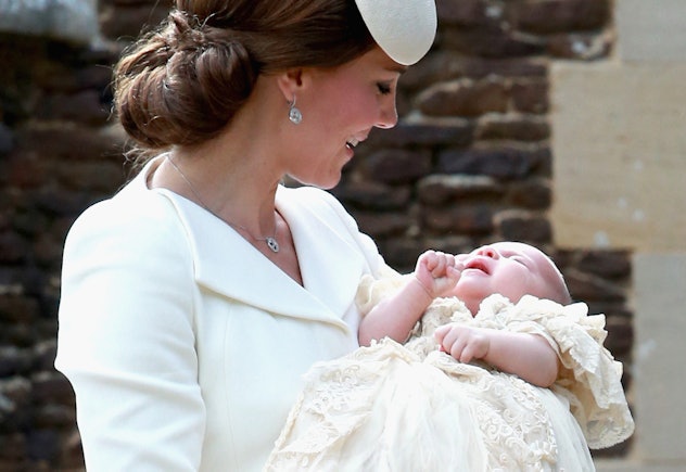 Kate Middleton holds Princess Charlotte
