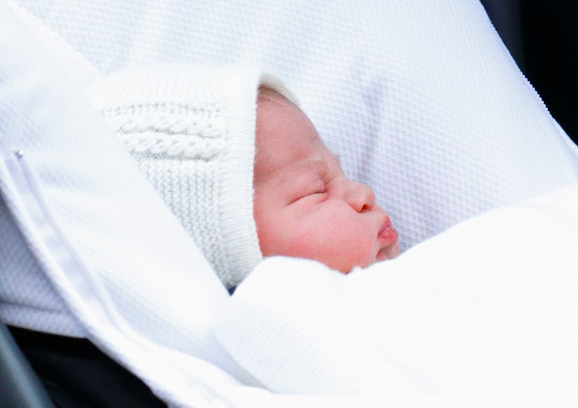 Princess Charlotte was snuggled up in her car seat