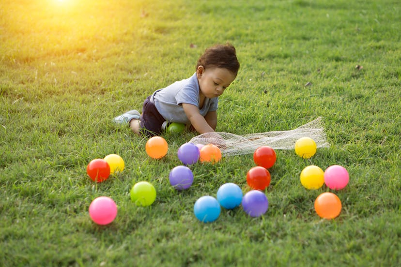 Novel Easter egg hunt ideas can keep toddlers engaged.