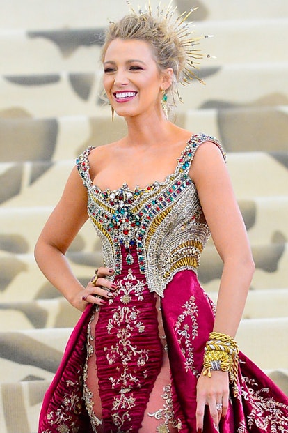 Blake Lively's favorite nail polish colors include the red shade she wore at the 2018 Met Gala