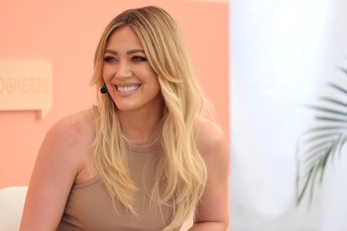 Hilary Duff's blue hair is a major change for the blonde star.