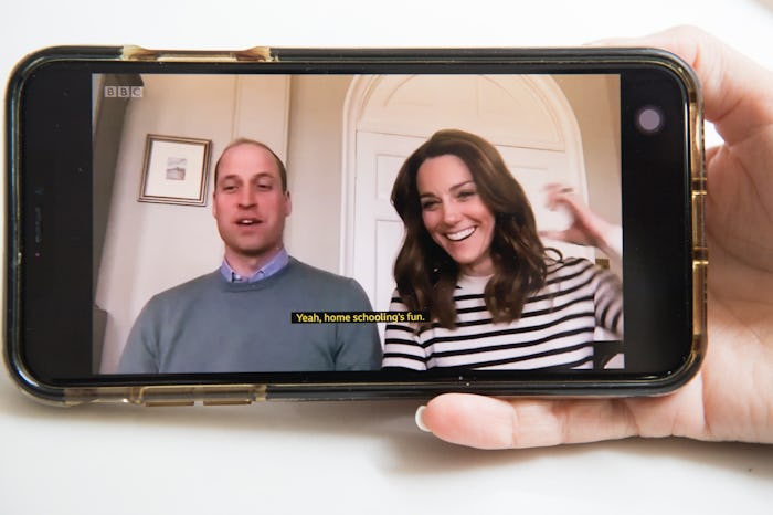 Kate Middleton and Prince William opened up about staying home with the kids.