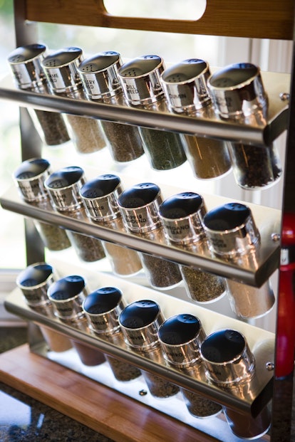 Organize your spices alphabetically for easy access.