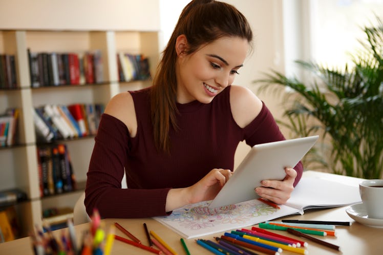 These virtual coloring sheets are perfect to use if you don't have supplies.