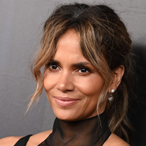 Halle Berry posted an image of her in a DIY face mask on April 19.