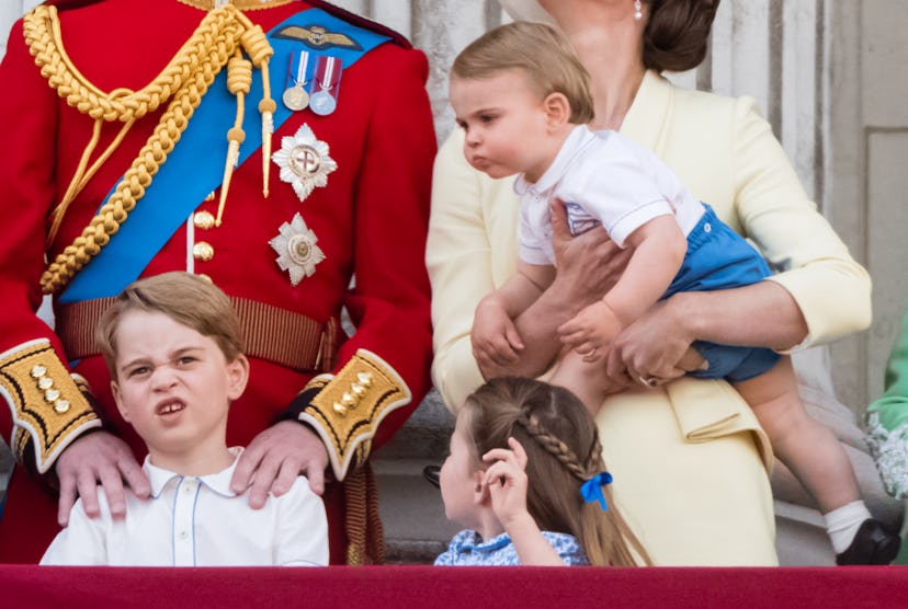 Prince Louis wanted a hug from big brother Prince George.