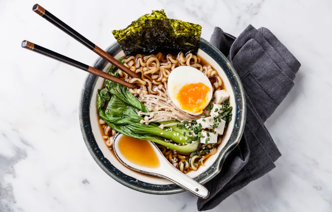 A noodle soup as a go-to hangover recipe