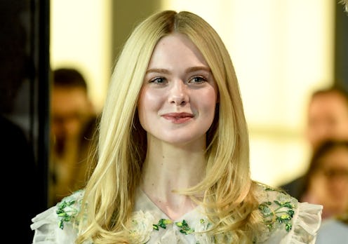 Elle Fanning's latest quarantine makeup look involves wearing red lipstick on her eyelids