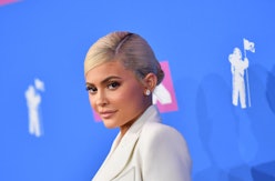 Kylie Jenner's unique rainbow French manicure made an appearance on her Instagram.