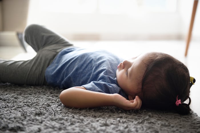 Toddlers sleeping on the floor really isn't a cause for concern, experts say.