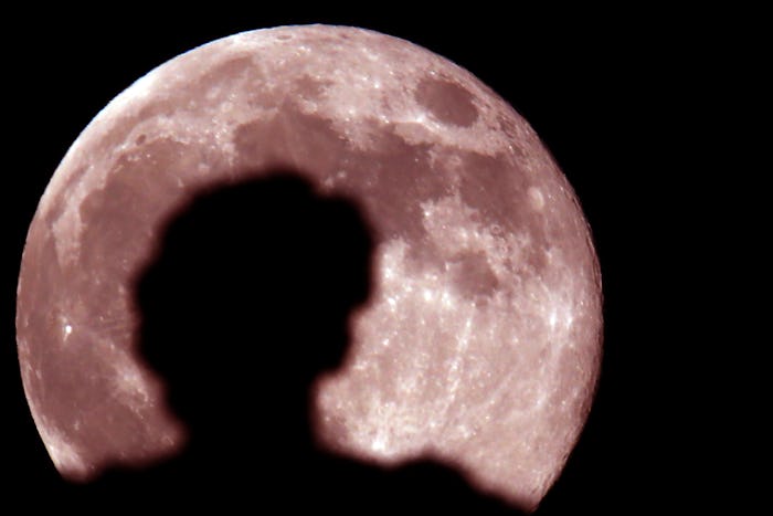 Families can view April's super pink moon when it rises Tuesday night. 