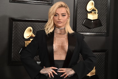 Bebe Rexha attends the Grammy Awards.