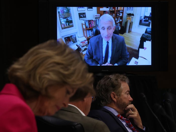 Speaking before the Senate on Tuesday, Dr. Anthony Fauci urged caution in regards to reopening schoo...