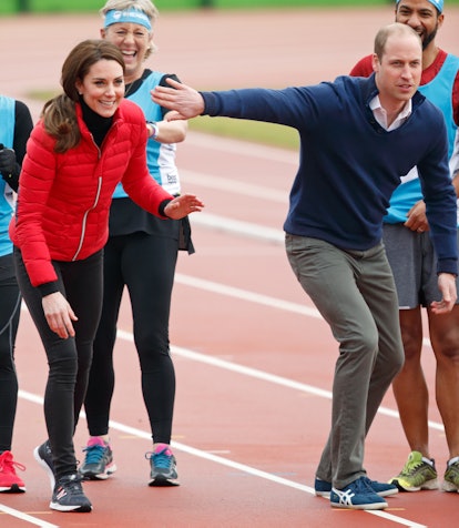 Kate Middleton wore leggings in a race with Prince William.