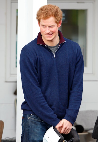 Prince Harry loves his jeans and sweatshirt.