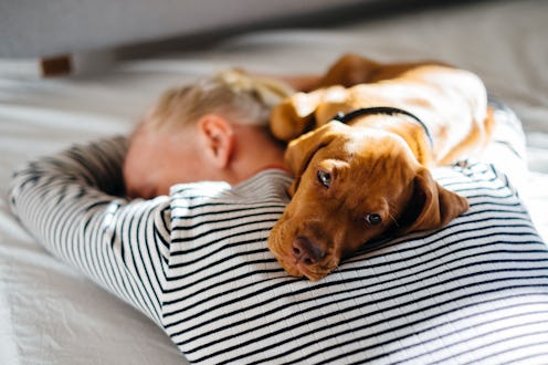 A woman sleeps. Chronic fatigue syndrome, or myalgic encephalomyelitis, might become more common in ...