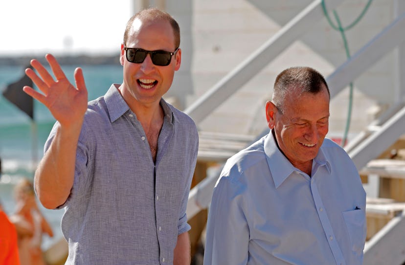 Prince William waves on a beach 