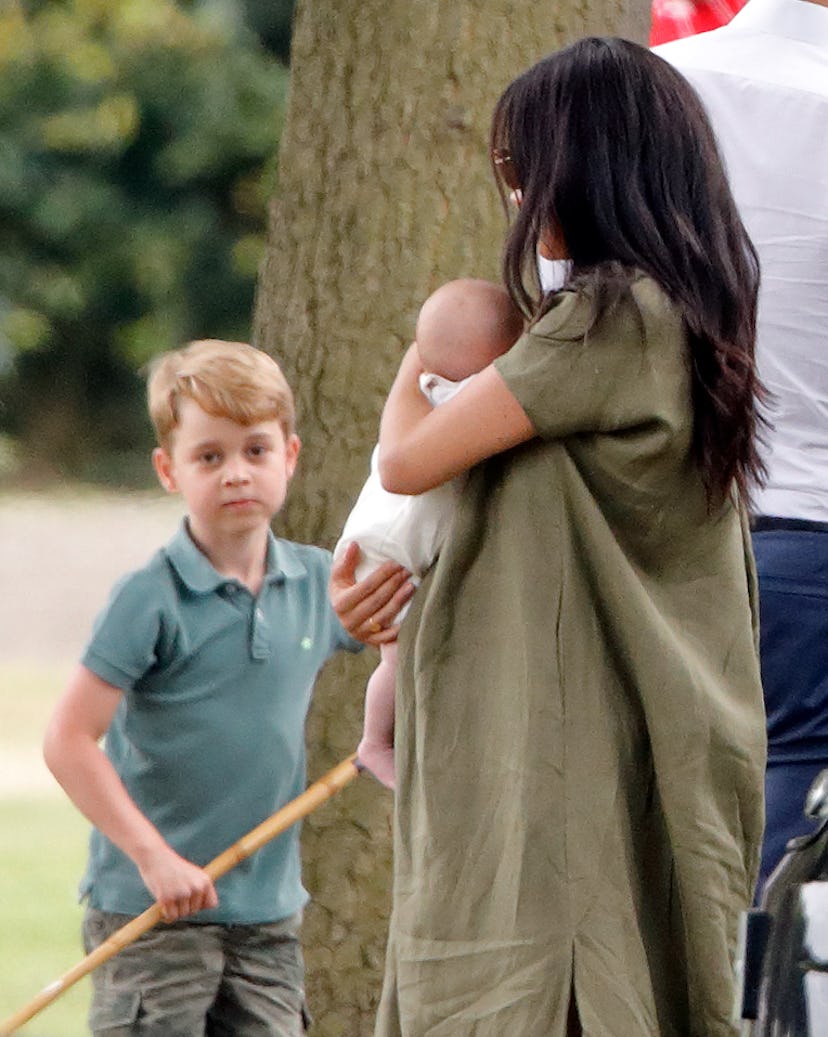 Meghan Markle with Prince George and baby Archie in 2019.