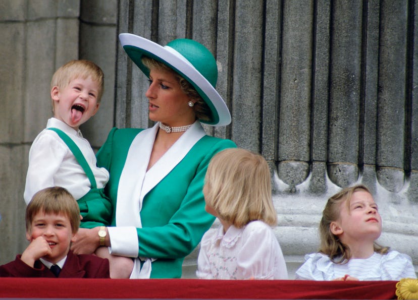 Prince Harry looked like he loved matching his outfit with his mom.