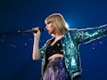 Taylor Swift rocks the stage.