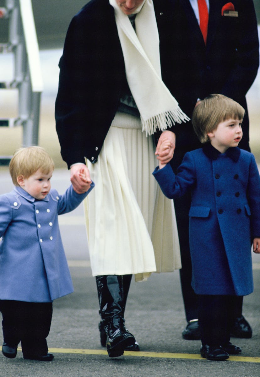 Princes William and Harry wore tiny fancy coats in Scotland.
