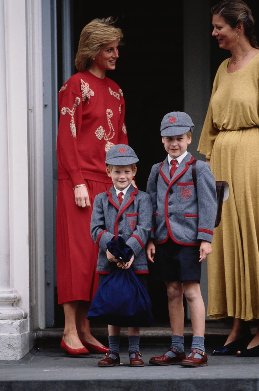 The boys looking proud as they head off to school.