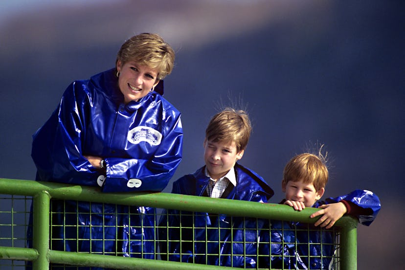 Princess Diana matched her boys in Canada.