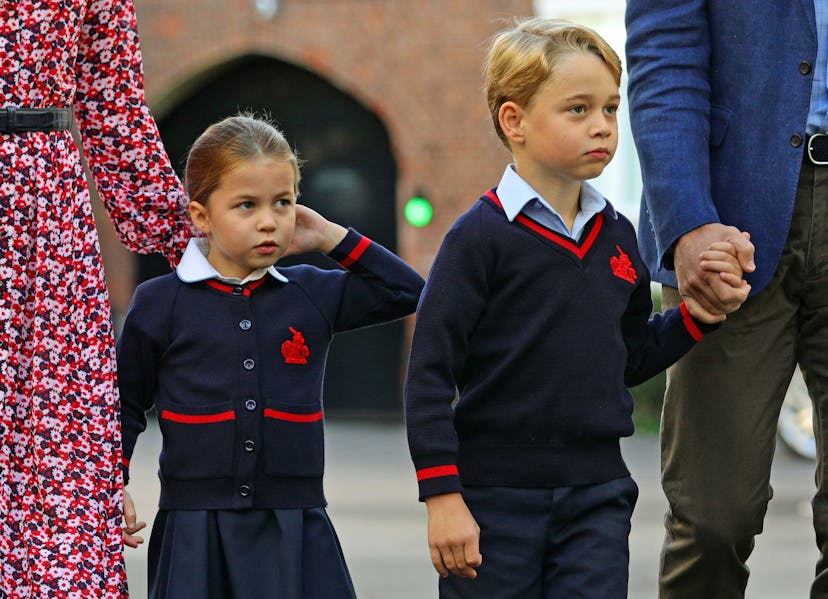 Prince George and Princess Charlotte looking pulled together in their school uniforms.
