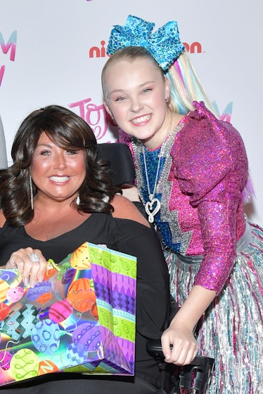 JoJo Siwa poses for a photo with Abby Lee Miller.