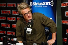 Joe Scarborough being interviewed for a radio station