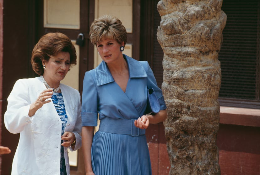 Princess Diana's powder blue sundress is elegantly understated