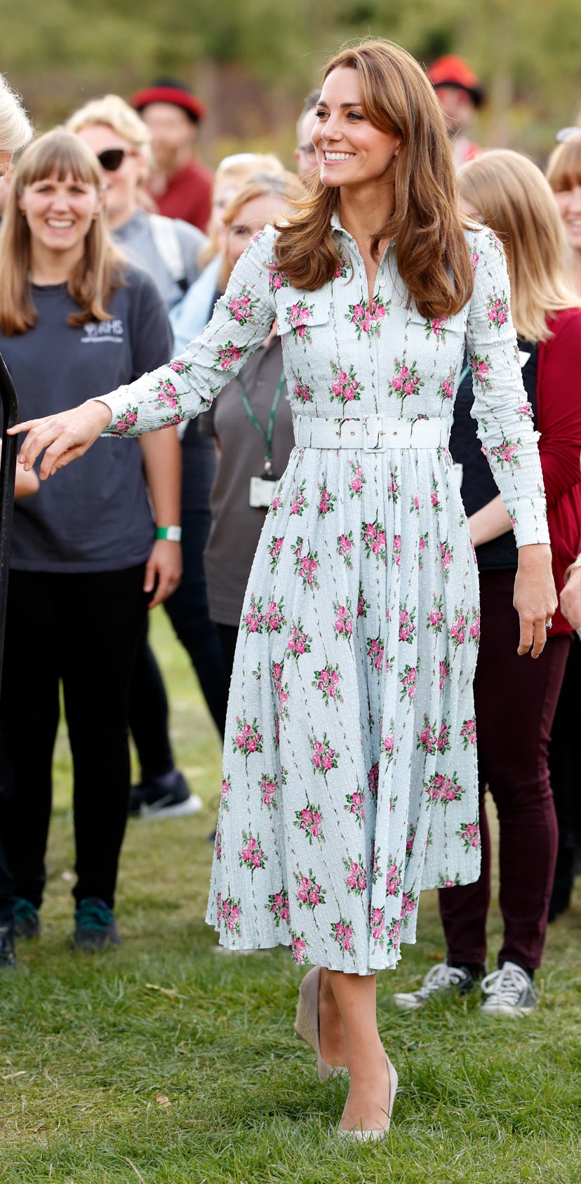 Kate Middleton also wears floral