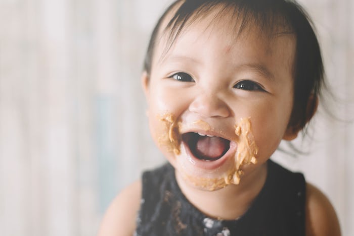 Babies develop allergies over time, although they may have a genetic predisposition to them.