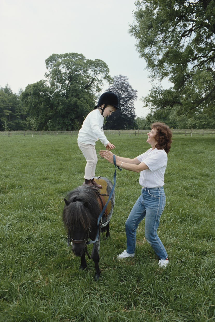 Prince William learned to do tricks on his pony named Smokey.