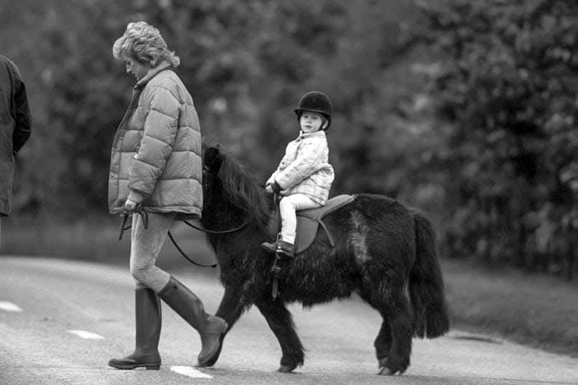 Prince Harry looked so proud on his pony.