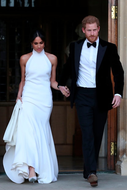 Meghan Markle wore a halter neck dress from Stella McCartney for the reception of her wedding in May...