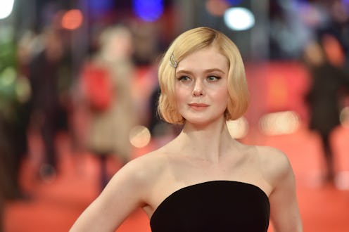 Elle Fanning tested out some colorful makeup and shared it on Instagram.