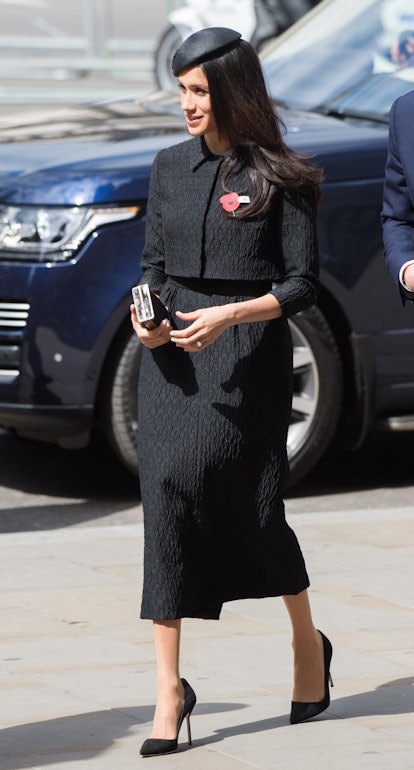 Meghan Markle wore a two-piece set from Emilia Wickstead in April 2018. 